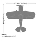 Pitts S-2B 50-60cc, 71.6"