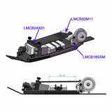 Aluminum +5mm High Speed Chassis Kit, 1/24 Losi Micro-B