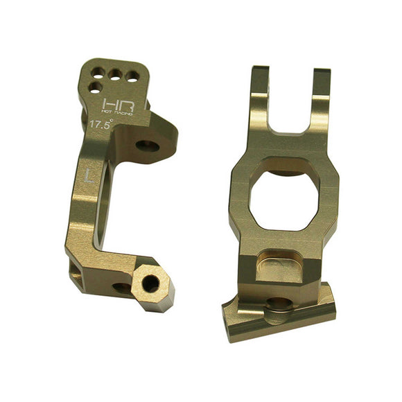 Front Aluminum 17.5 Degree Hub Carrier Set, 1/6 Losi Super Lasernut