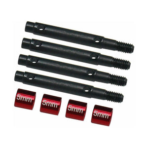 +5mm Steel Portal Drive Stub Axles, 1/18 Redcat Ascent 18