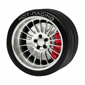 Aluminum 18 Spoke Steering Wheel, FlySky NB4 Transmitter, Silver