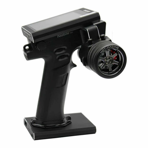 Aluminum TE37 Steering Wheel, FlySky NB4 Transmitter, Black