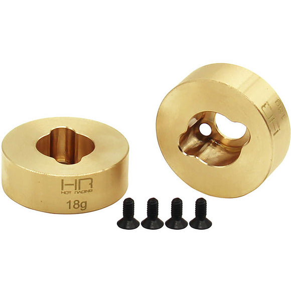 Brass Rear Hub 18g: Traxxas TRX4-M