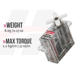 HS-45HB Sub-Micro Analog Premium Feather Karbonite Gear Servo