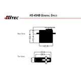 HS-45HB Sub-Micro Analog Premium Feather Karbonite Gear Servo