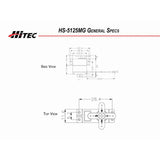 HS-5125MG Thin Digital Metal Gear Wing Servo