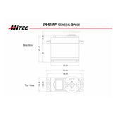 D645MW Standard Digital High Torque Metal Gear Servo