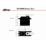 HS-7985MG Digital High Resolution High Torque Metal Gear Servo