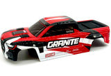 Arrma GRANITE GROM mega 4x4 - Body Shell RED AND BLACK