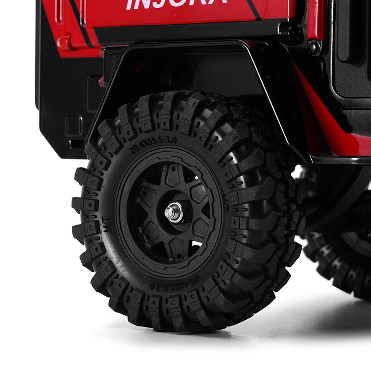 1/24 - 1/18 Off-Road Camping Trailer, Black/Red