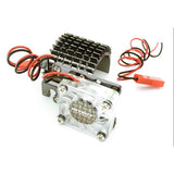 Side Mount Motor Heatsink and Fan, Gunmetal