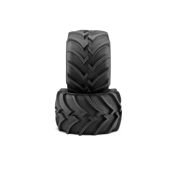 1/8 Fling Kings Monster Truck Tires with Inserts, Yellow Compound (2)
