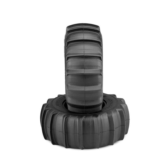1/10 Hawk 3.0” Short Course Truck Tires with Inserts, Yellow Compound (2)