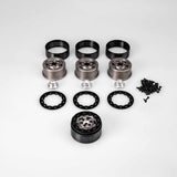 Ballistic 2.0 Crawler Wheel, Gray w/ Black Beadlock, 4pc