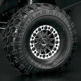 Ultra - 2.0" 12 Spoke Crawler Wheel, Black w/ Silver Chamfer