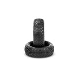 1/16 Ellipse Front 2WD Buggy Tires & Inserts, Green Compound (2)