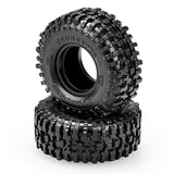 1/18 Tusk 1.0" TRX-4M Crawler Tires and Inserts, Green Compound (2)