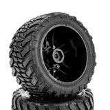 1/10 Switchback Pre-Mounted Stadium Truck Tires, Platinum Compound (2)