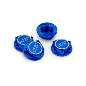 17mm Punisher "clutch" wheel nut, 4pc - blue