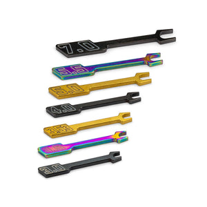Open Wrench Set, 7pc, (3.0, 3.5, 3.63, 4.0, 5.0, 5.5, 7.0)
