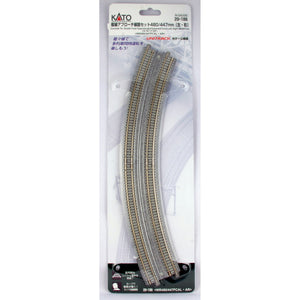 N 18.9"/17.6" 22.5-Degree Dbl Curve, Concrete (2)