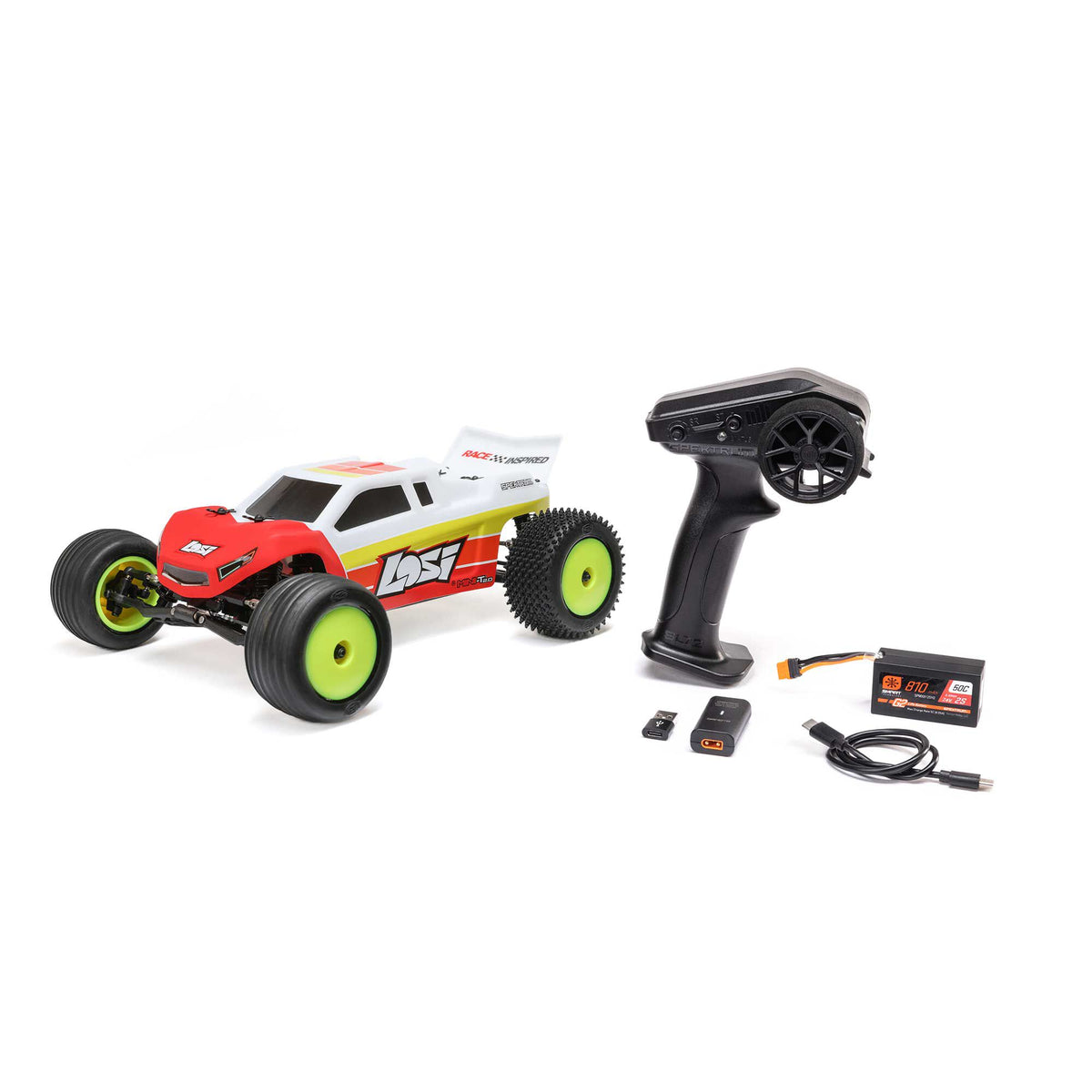 Losi 1/18 Mini-T 2.0 2S 2WD RTR Brushless Stadium Truck (Battery & Charger included) Red