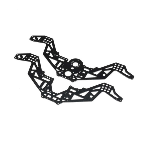 Chassis Plate Set V2, Black: Mini LMT Megalodon