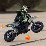 Promoto-SM 1/4 Super Moto Motorcycle, FXR, White: RTR Basic