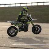 Promoto-SM 1/4 Super Moto Motorcycle, FXR, White: RTR Basic
