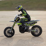 Promoto-SM 1/4 Super Moto Motorcycle, FXR, White: RTR Basic
