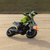 Promoto-SM 1/4 Super Moto Motorcycle, FXR, White: RTR with Battery and Charger