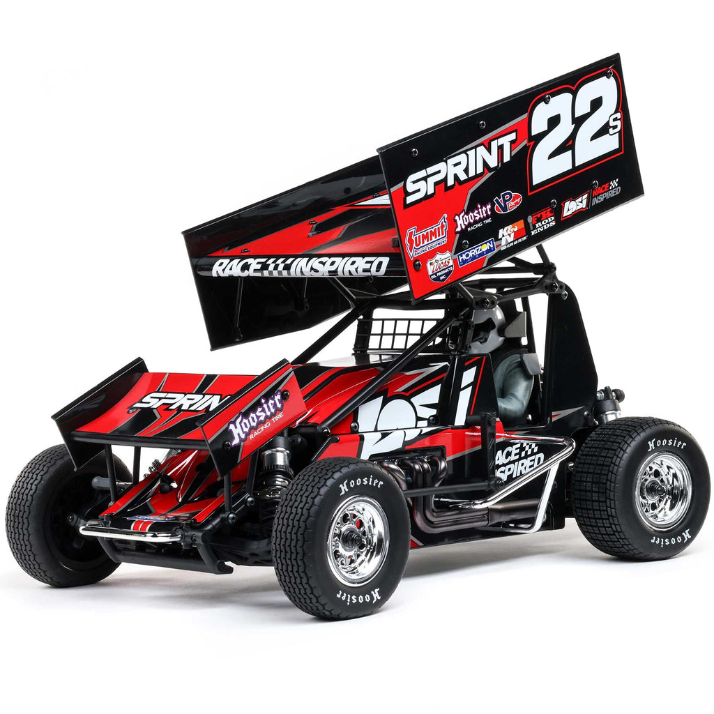 Losi 22S Sprint, RTR with Battery and Charger, Red: 1/10 2WD