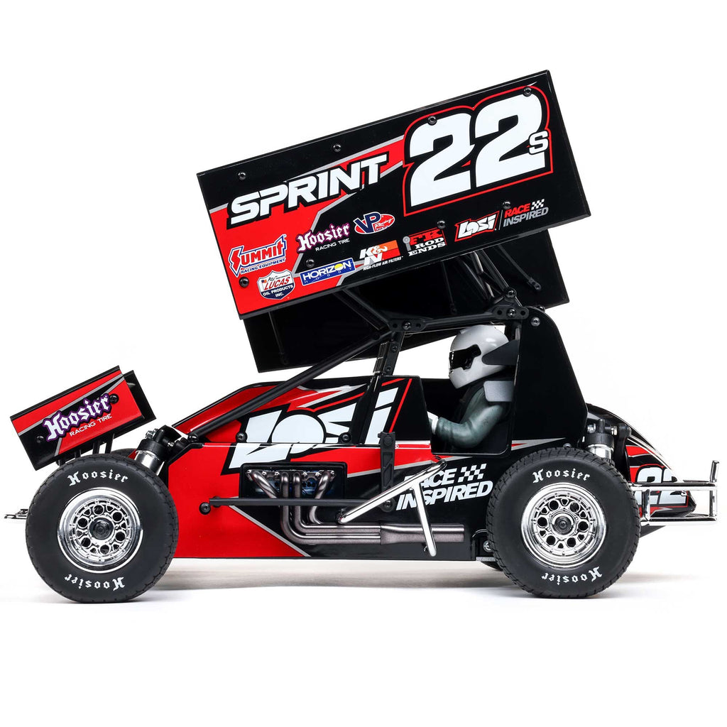 Losi 22S Sprint, RTR with Battery and Charger, Red: 1/10 2WD