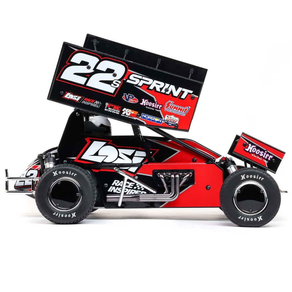 Losi 22S Sprint, RTR with Battery and Charger, Red: 1/10 2WD