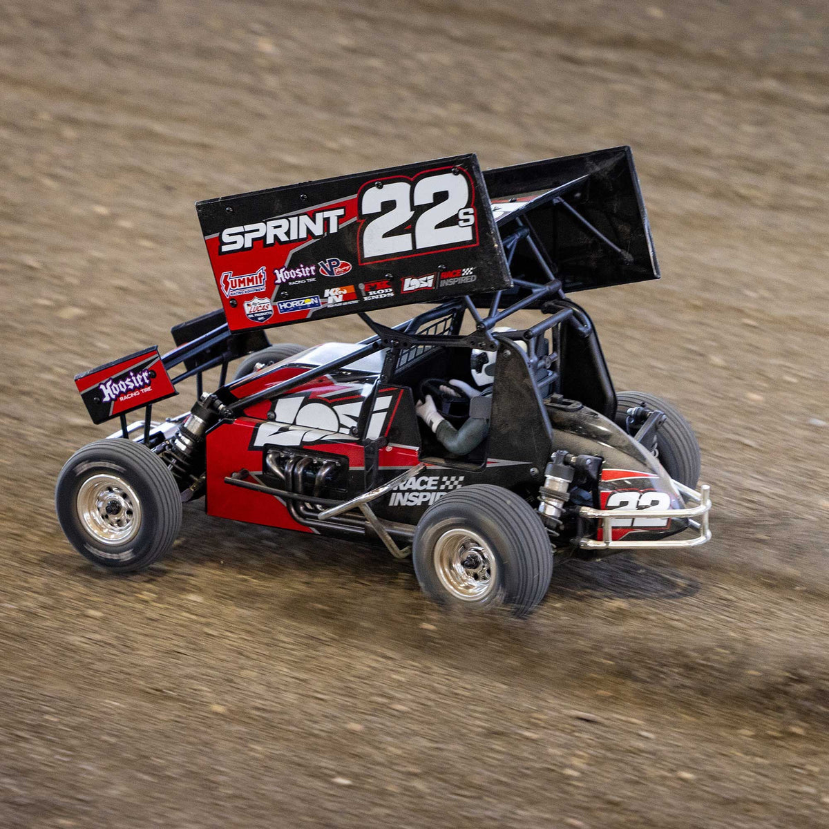 Losi 22S Sprint, RTR with Battery and Charger, Red: 1/10 2WD