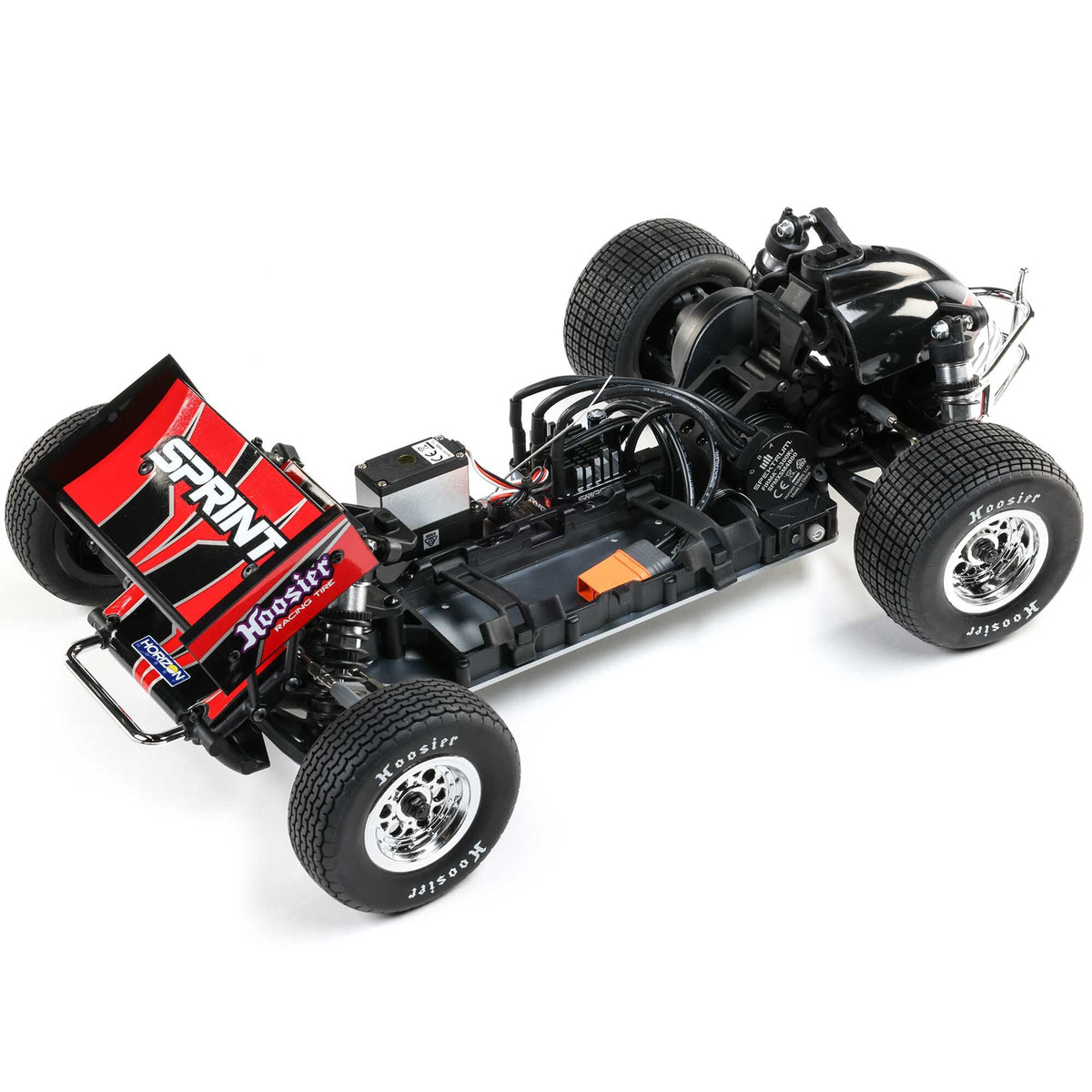Losi 22S Sprint, RTR with Battery and Charger, Red: 1/10 2WD