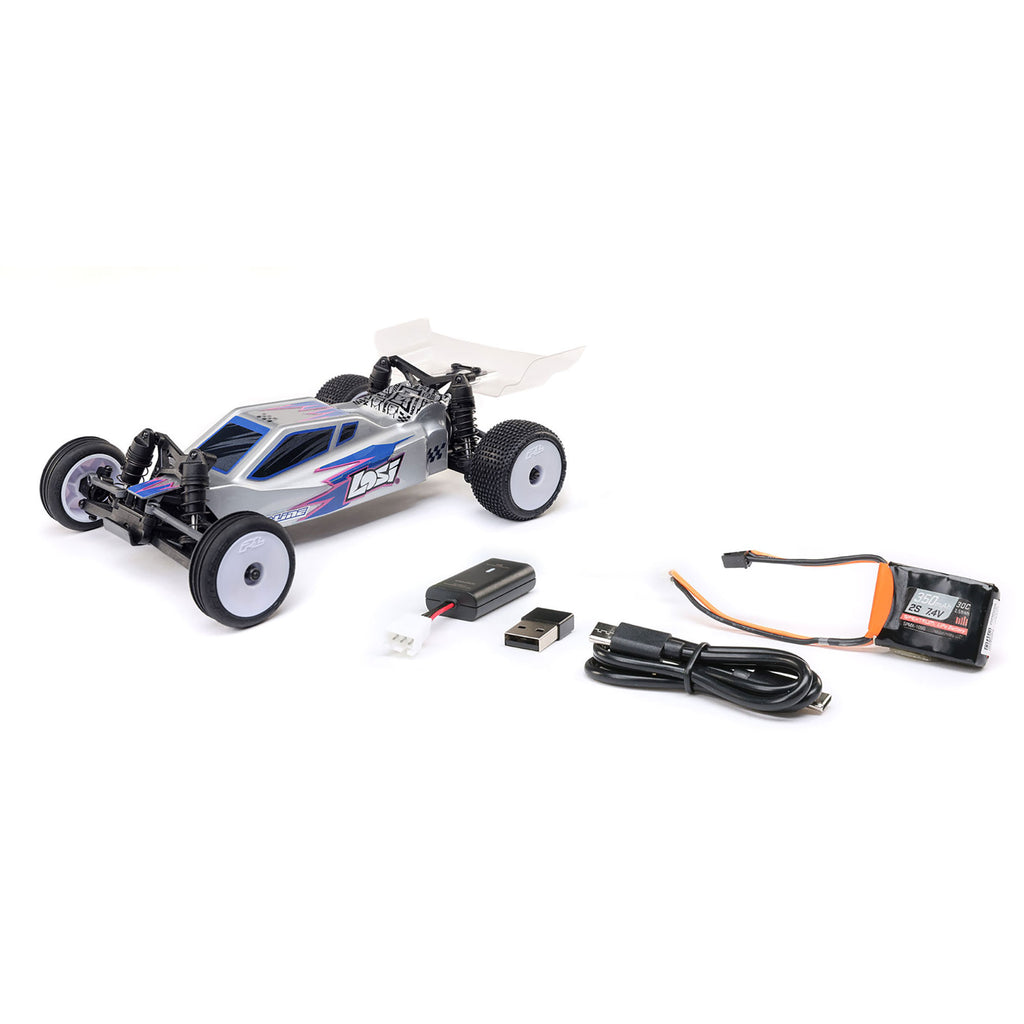 Losi Micro-B 2WD Buggy, Silver RTR