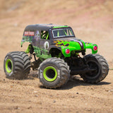 1/18 Mini LMT Grave Digger 2S 4X4 RTR Brushed Monster Truck (Battery & Charger Included), Green
