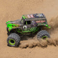 Losi 1/18 Mini LMT Grave Digger 2S 4X4 RTR Brushed Monster Truck (Battery & Charger Included), Green