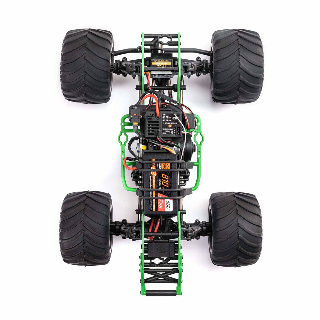 Losi 1/18 Mini LMT Grave Digger 2S 4X4 RTR Brushed Monster Truck (Battery & Charger Included), Green