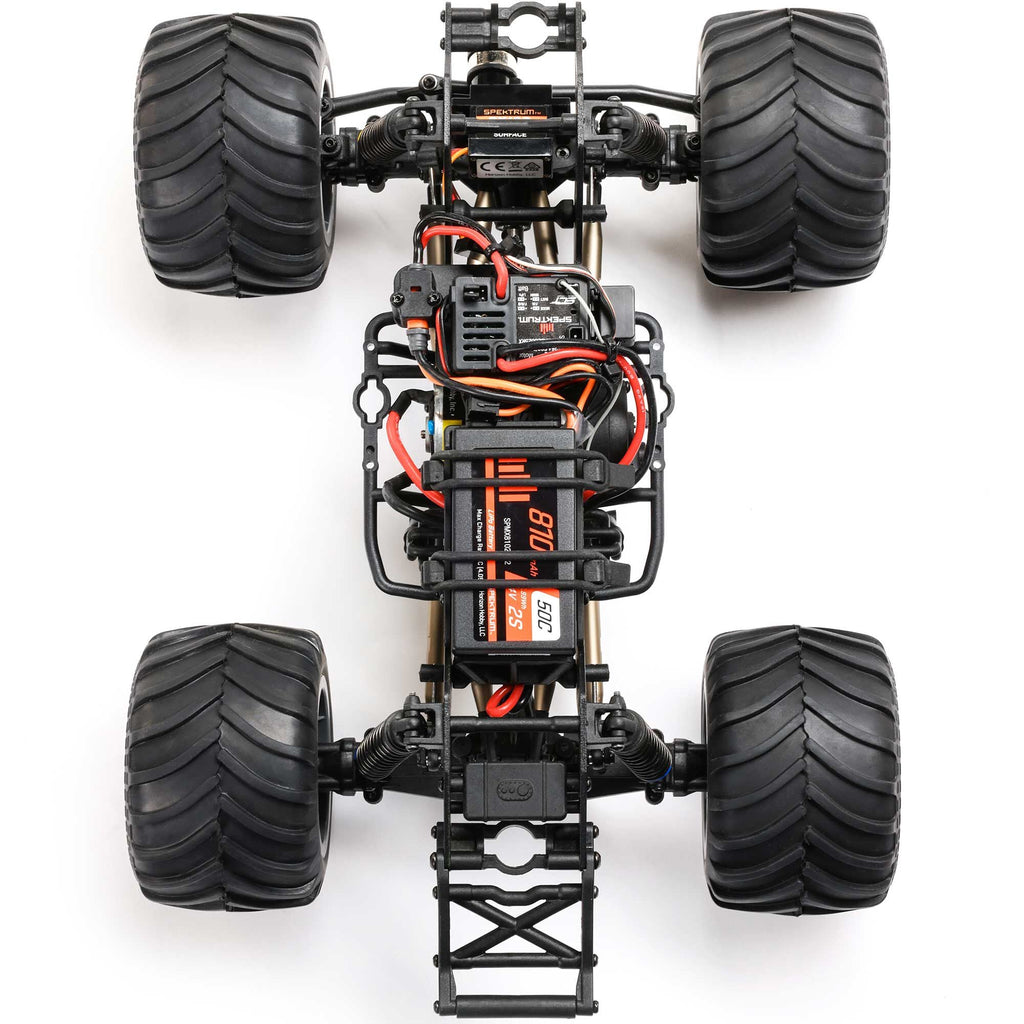 Losi Mini LMT Megalodon 2S 1/18 4X4 Monster Truck RTR Combo, Blue
