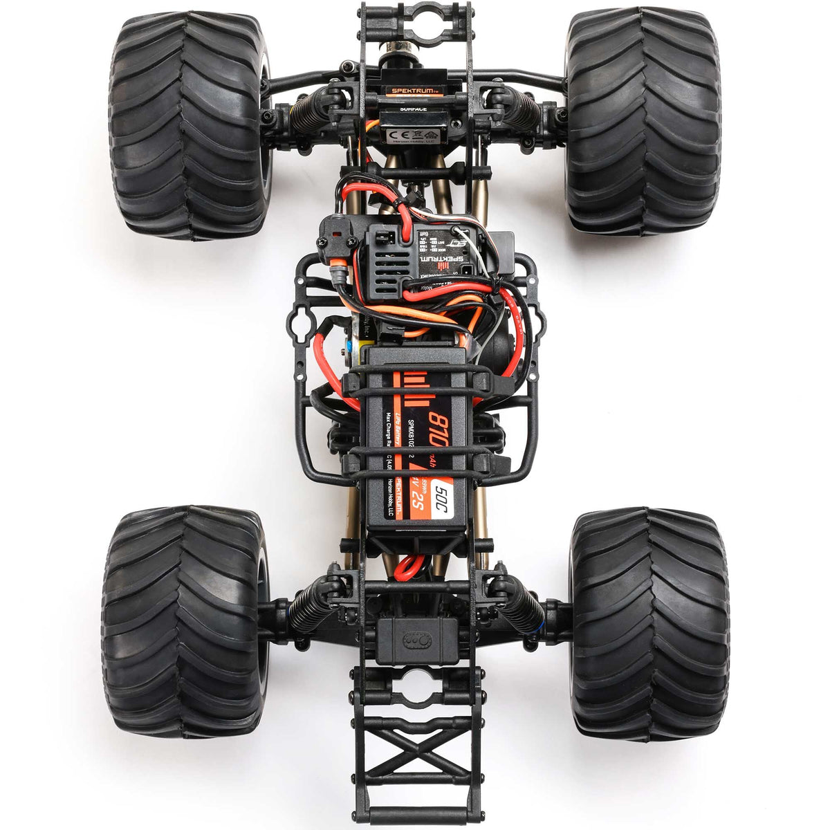 Losi Mini LMT Megalodon 2S 1/18 4X4 Monster Truck RTR Combo, Blue