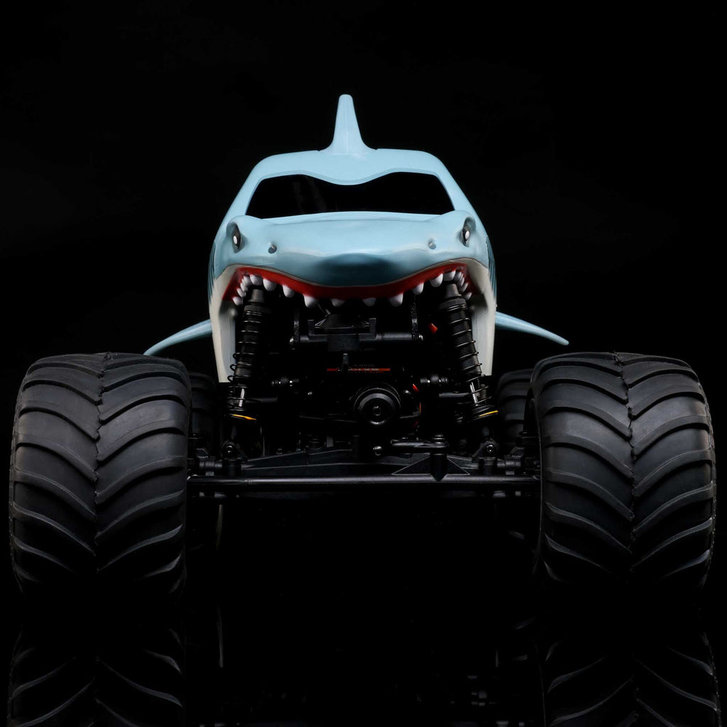 Losi Mini LMT Megalodon 2S 1/18 4X4 Monster Truck RTR Combo, Blue