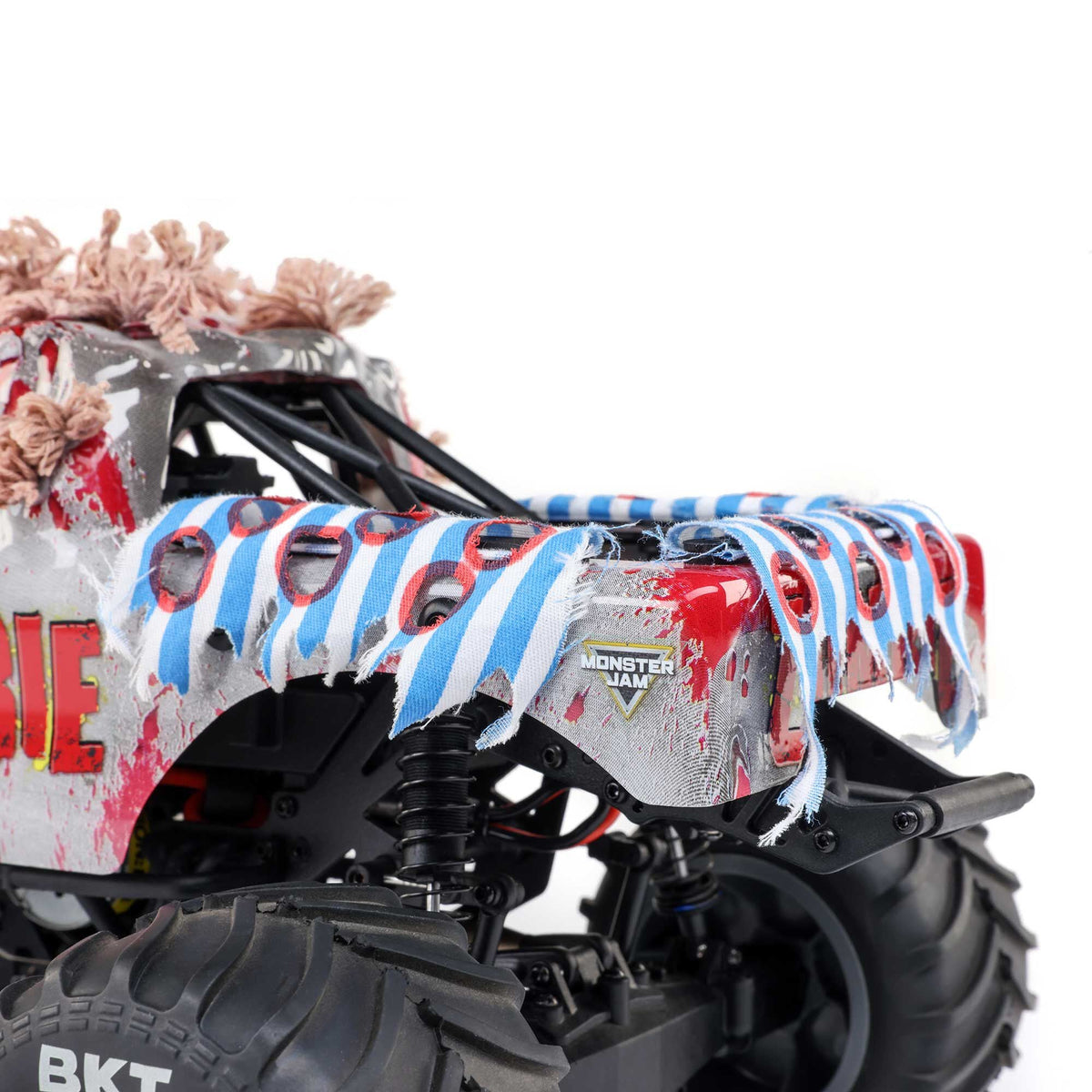 Losi 1/18 Mini LMT Zombie 2S 4X4 RTR Brushed Monster Truck (Battery & Charger Included), Red