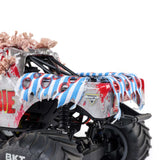 1/18 Mini LMT Zombie 2S 4X4 RTR Brushed Monster Truck (Battery & Charger Included), Red