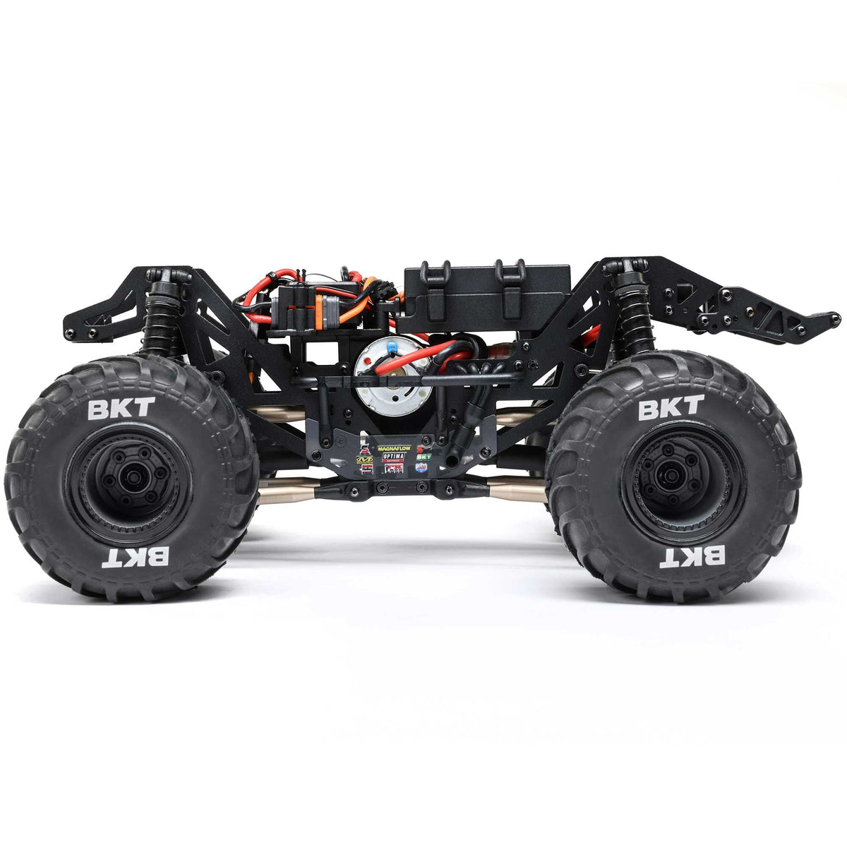 Losi 1/18 Mini LMT Zombie 2S 4X4 RTR Brushed Monster Truck (Battery & Charger Included), Red