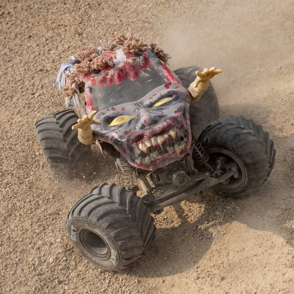 Losi 1/18 Mini LMT Zombie 2S 4X4 RTR Brushed Monster Truck (Battery & Charger Included), Red