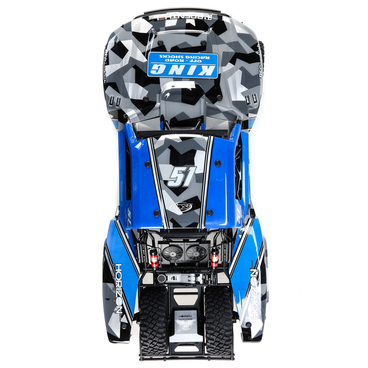 Losi 1/6 Super Baja Rey King 8S 4X4 RTR Brushless Desert Truck, Blue