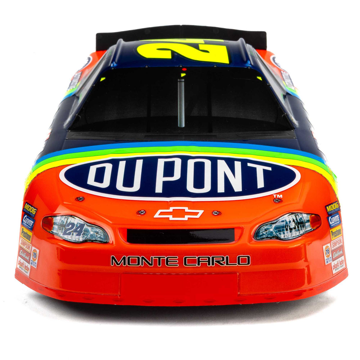 1/12 NASCAR RC Race Car Jeff Gordon No. 24 Dupont Chevrolet Monte Carlo 2S AWD RTR Brushed On-Road (Battery & Charger Included), Blue
