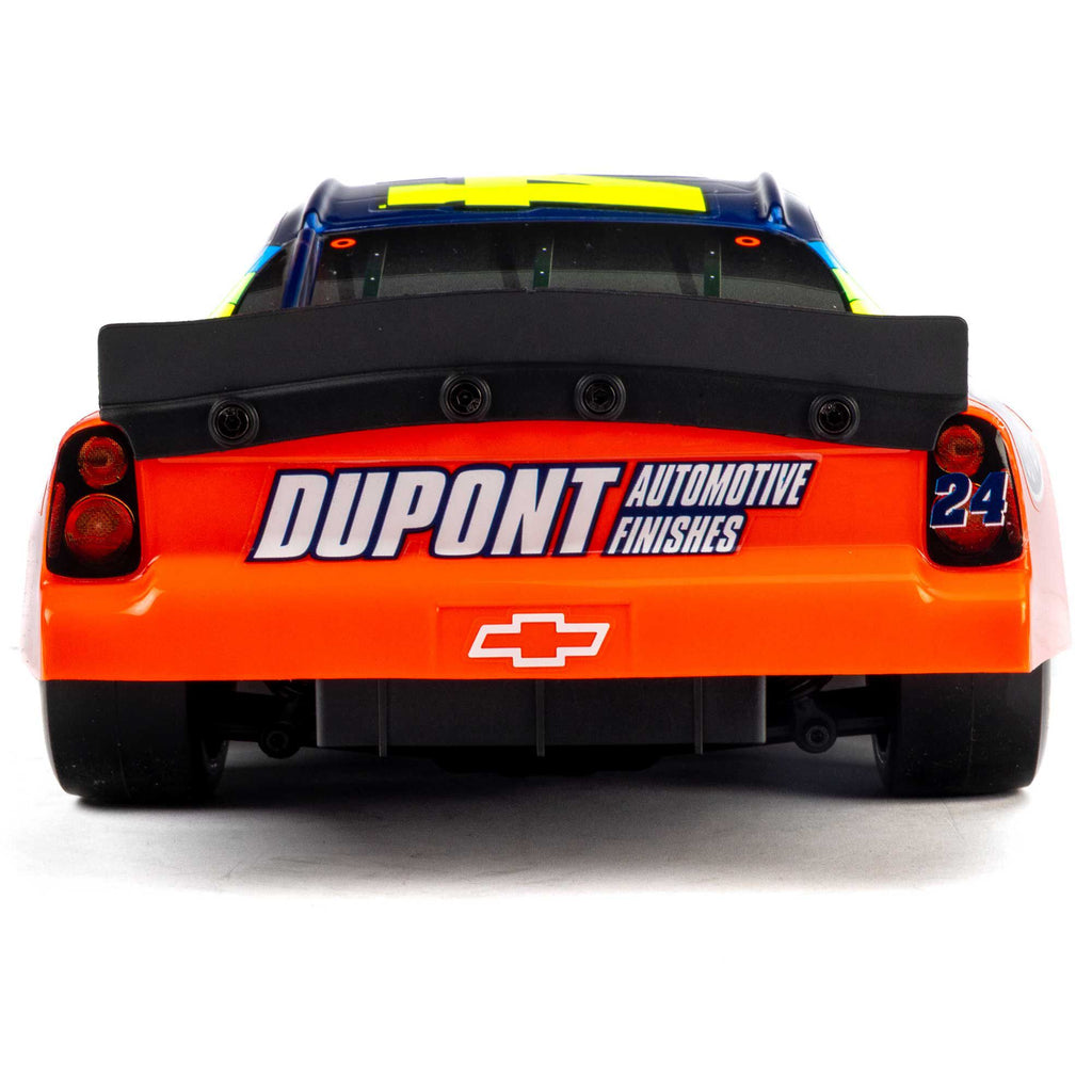 1/12 NASCAR RC Race Car Jeff Gordon No. 24 Dupont Chevrolet Monte Carlo 2S AWD RTR Brushed On-Road (Battery & Charger Included), Blue